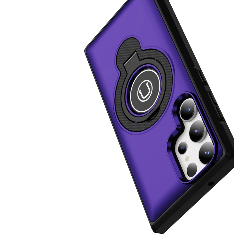 TPU+Textured PC Magnet на Samsung Galaxy S23 Ultra (Purple) в магазині vchehle.ua