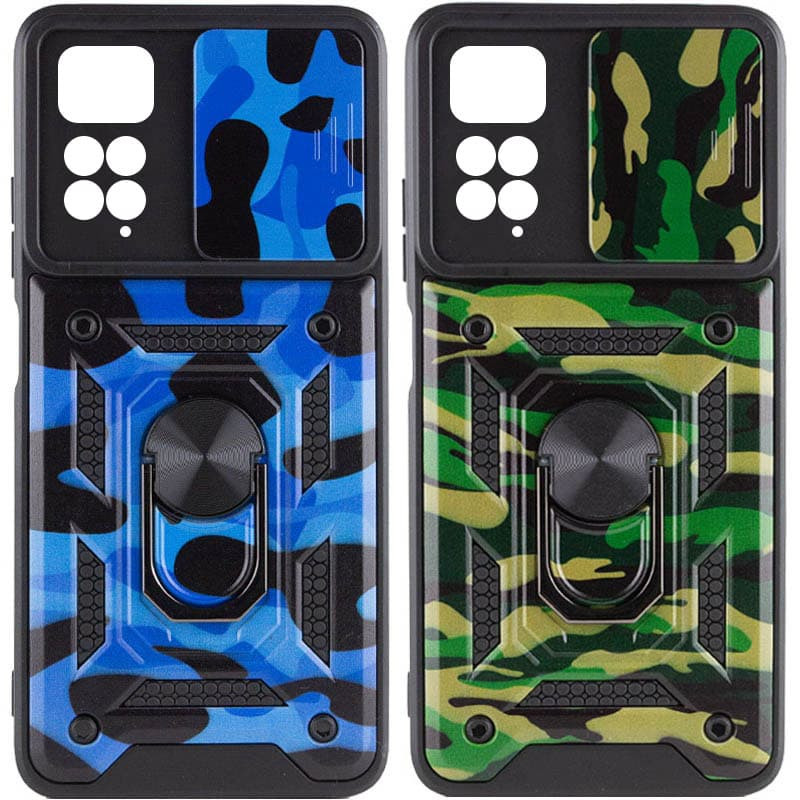 Ударопрочный чехол Camshield Serge Ring Camo для Xiaomi Redmi Note 11 Pro 4G/5G / 11E Pro /12 Pro 4G