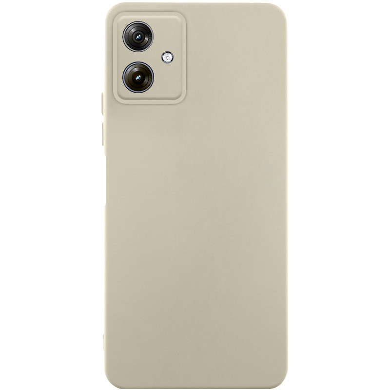 Чохол TPU GETMAN Liquid Silk Full Camera на Motorola Moto G54 (Пісочний / Sand)