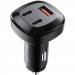 Фото АЗП Acefast B3 three-port metal car charger 66W (1USB-A/2C) (Black) на vchehle.ua