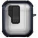 Футляр противоударный Locking Button для наушников Airpods 1/2 (Blue)
