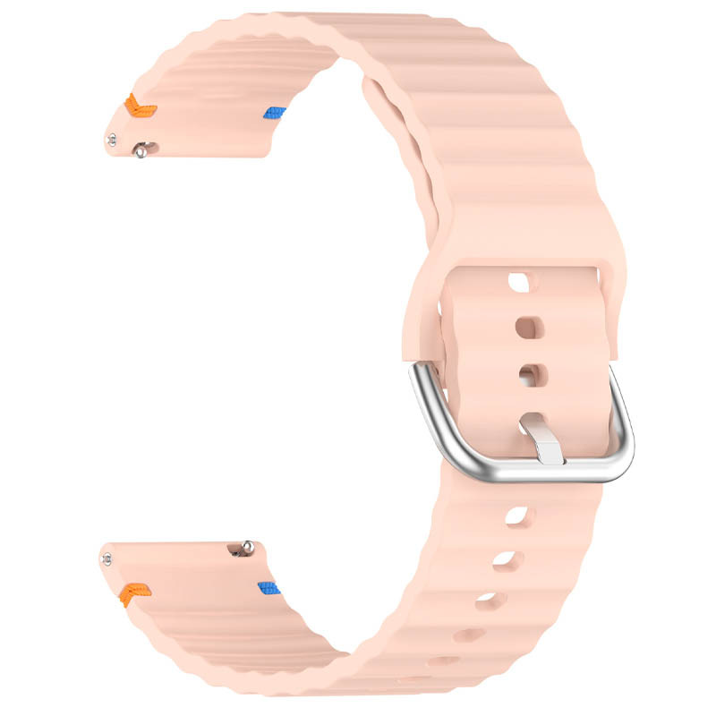 Фото Силиконовый ремешок Wavy для Smart Watch 22mm (Light Pink) на vchehle.ua