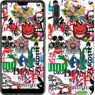 

Чехол Many different logos для Huawei P20 Pro 638132