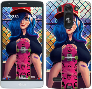 

Чехол Прикольная девочка со скейтбордом для LG G3s D724 618247