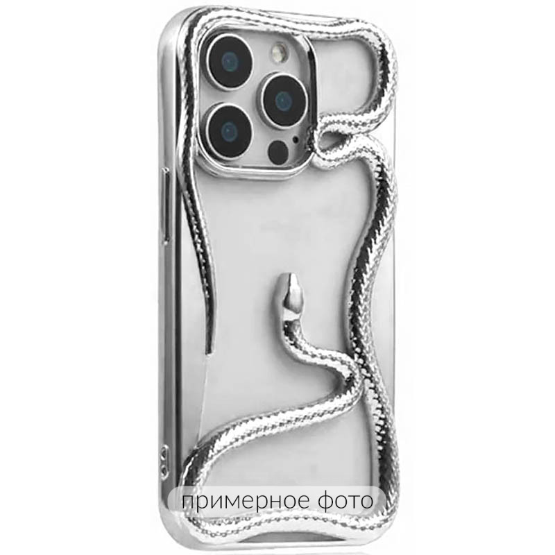 TPU чехол Snake для Apple iPhone 13 / 14 (6.1") (Silver)