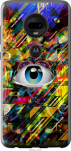 Чехол Абстрактный глаз для Motorola Moto G7