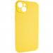 Фото Чехол Silicone Case Full Camera Protective (AA) NO LOGO для Apple iPhone 15 (6.1") (Желтый / Yellow) на vchehle.ua