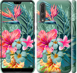 

Чехол Тропические цветы v1 для Huawei P20 Pro 845211