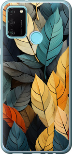 

Чохол Кольорове листя на Huawei Honor 9A 1629926