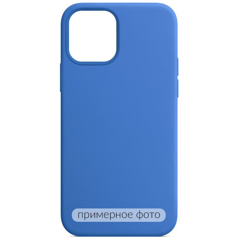 Чохол Silicone Case Full Protective (AA) NO LOGO на Apple iPhone 16 Pro (6.3") (Синій / Capri Blue)