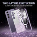 Фото TPU чохол Delight case with Magnetic Safe з захисними лінзами на камеру на Samsung Galaxy S24 FE (Фіолетовий / Purple) на vchehle.ua