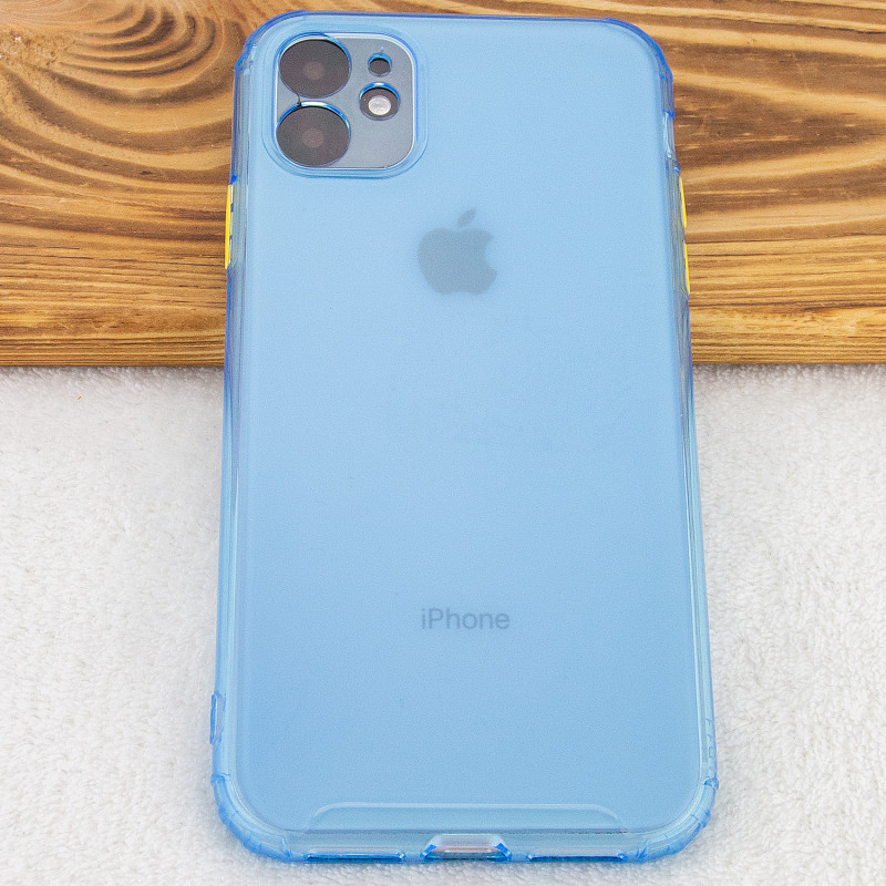 Фото TPU чехол Сolor matte для Apple iPhone 11 (6.1") (Синий) в магазине vchehle.ua