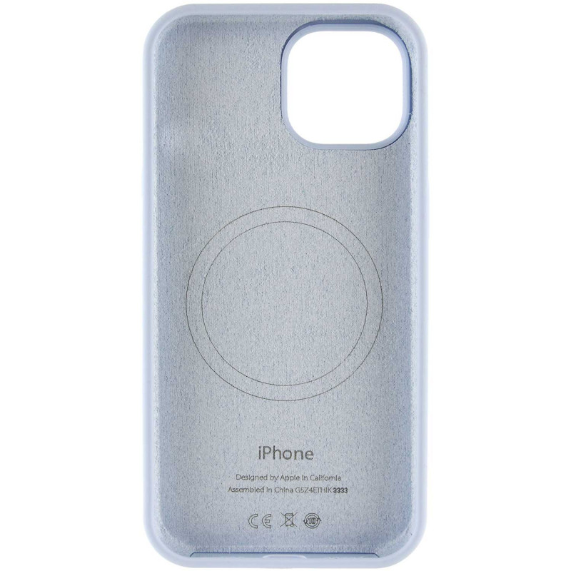 Фото Чохол Silicone Case Full Protective (AA) with Magnetic Safe на Apple iPhone 12 Pro Max (6.7") (Блакитний / Lilac Blue) в маназині vchehle.ua