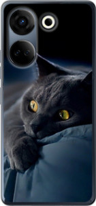 Чохол Димчастий кіт на Tecno Camon 20 Pro