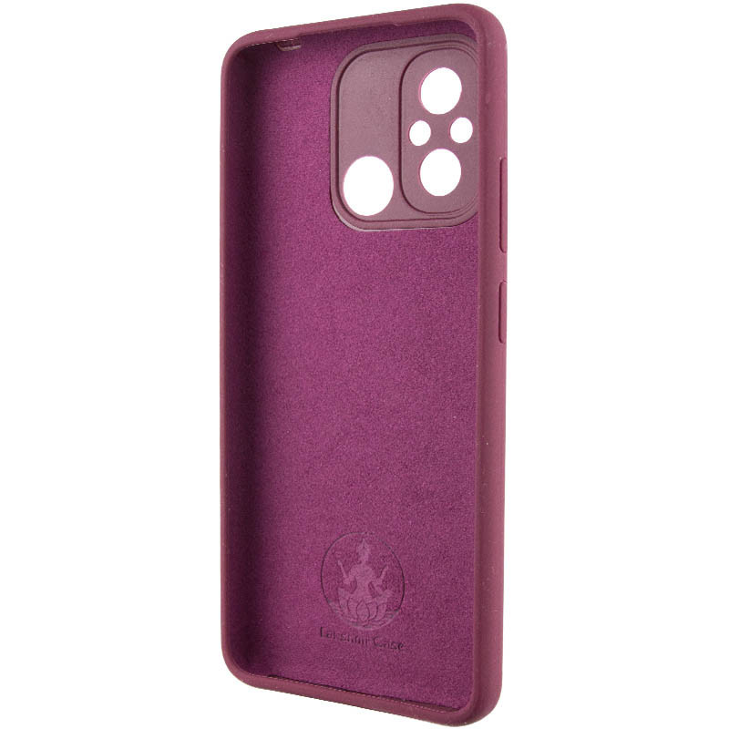 Фото Чохол Silicone Cover Lakshmi Full Camera (AAA) with Logo на Xiaomi Redmi 12C (Бордовий / Plum) в маназині vchehle.ua