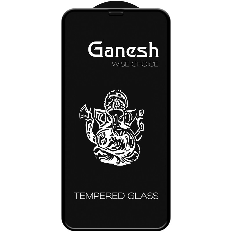 Фото Защитное стекло Ganesh (Full Cover) для Apple iPhone 11 Pro Max / XS Max (6.5") (Черный) на vchehle.ua