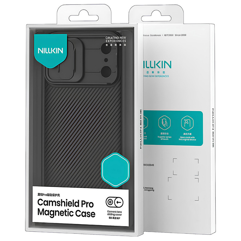 Замовити Карбонова накладка Nillkin CamShield Pro Magnetic на Apple iPhone 17 Pro Max (6.9") (Black) на vchehle.ua