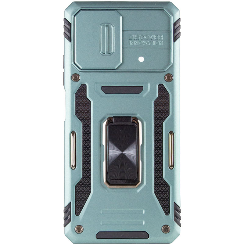 Фото Удароміцний чохол Camshield Army Ring на Xiaomi Poco F5 / Note 12 Turbo (Зелений / Light Green) на vchehle.ua