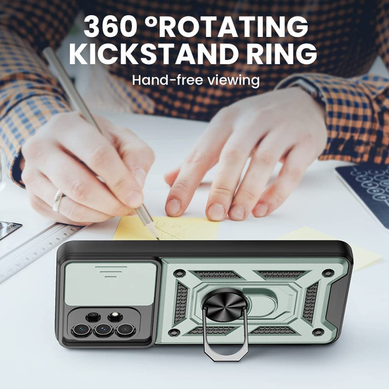 Ударостійкий чохол Camshield Serge Ring на Samsung Galaxy A53 5G (Зелений) в магазині vchehle.ua