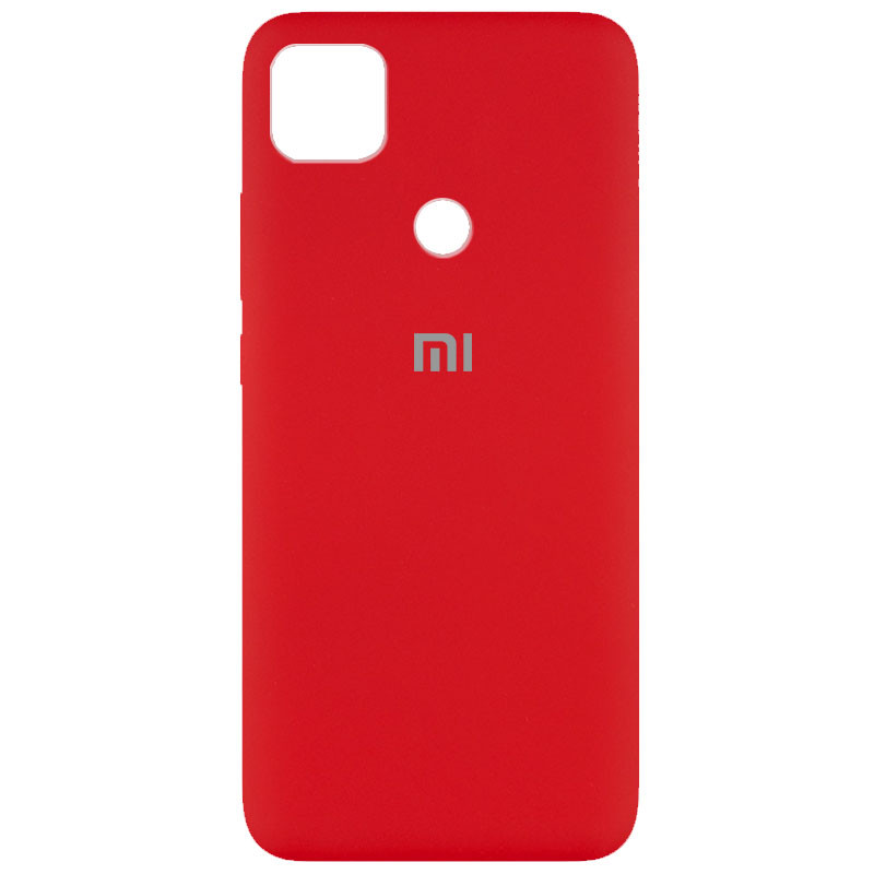 Чохол Silicone Cover Full Protective (AA) на Xiaomi Redmi 9C (Червоний / Dark Red)