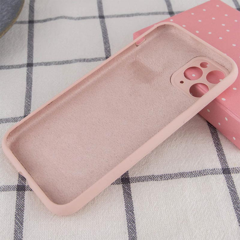 Фото Чехол Silicone Case Full Camera Protective (AA) NO LOGO для Apple iPhone 12 Pro (6.1") (Розовый / Pink Sand) на vchehle.ua