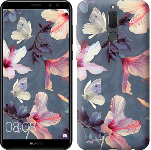 

Чехол Нарисованные цветы для Huawei Mate 10 Lite 599871