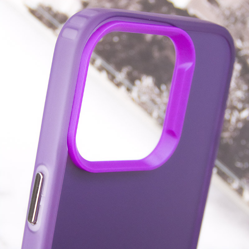 Фото TPU+PC чохол Magic glow with protective edge на Apple iPhone 15 Pro (6.1") (Purple) в маназині vchehle.ua