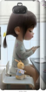 Чехол Милая девочка с зайчиком для Sony Xperia 10 I4113