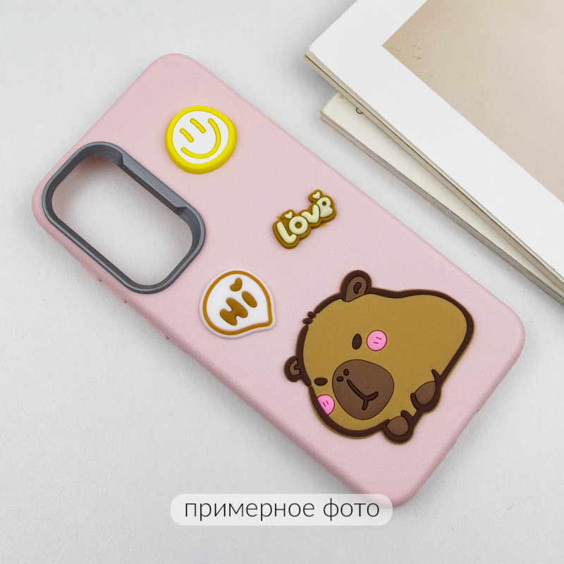Фото Чохол TPU Leather Toys на Xiaomi Redmi 14C / Redmi A4 / Poco C75 (Capybara / Pink) на vchehle.ua