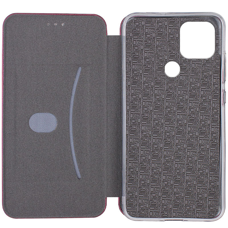 Фото Шкіряний чохол-книжка Classy на Oppo A15s / A15 (Бордовий) в маназині vchehle.ua