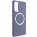 TPU чохол Bonbon Metal Style with Magnetic safe на Samsung Galaxy S21 FE (Сірий / Lavender)