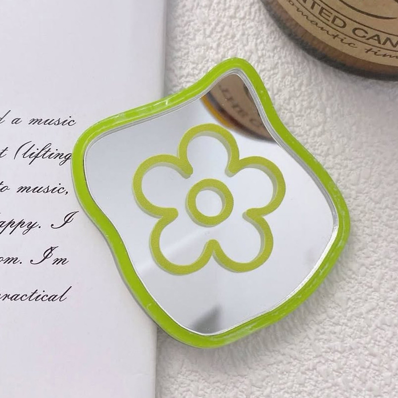 Фото Держатель для телефона Popsocket Mirror is fun (Green flower) на vchehle.ua