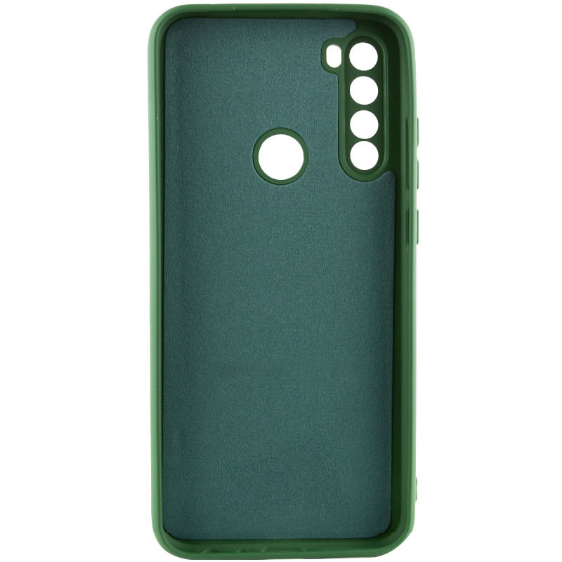 Фото Чехол TPU GETMAN Liquid Silk Full Camera для Xiaomi Redmi Note 8T (Зеленый / Dark green) на vchehle.ua