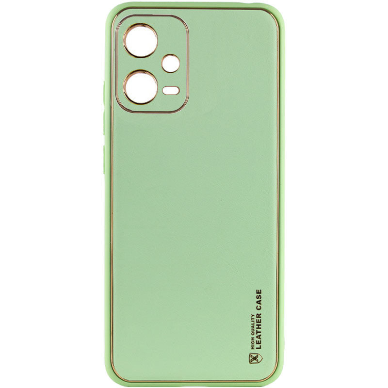 Кожаный чехол Xshield для Xiaomi Poco X5 5G / Redmi Note 12 5G (Зеленый / Pistachio)