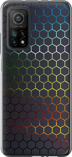 Чехол Переливающиеся соты для Xiaomi Mi 10T