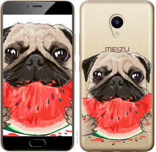 

Чохол Мопс і кавун на Meizu M5 843719