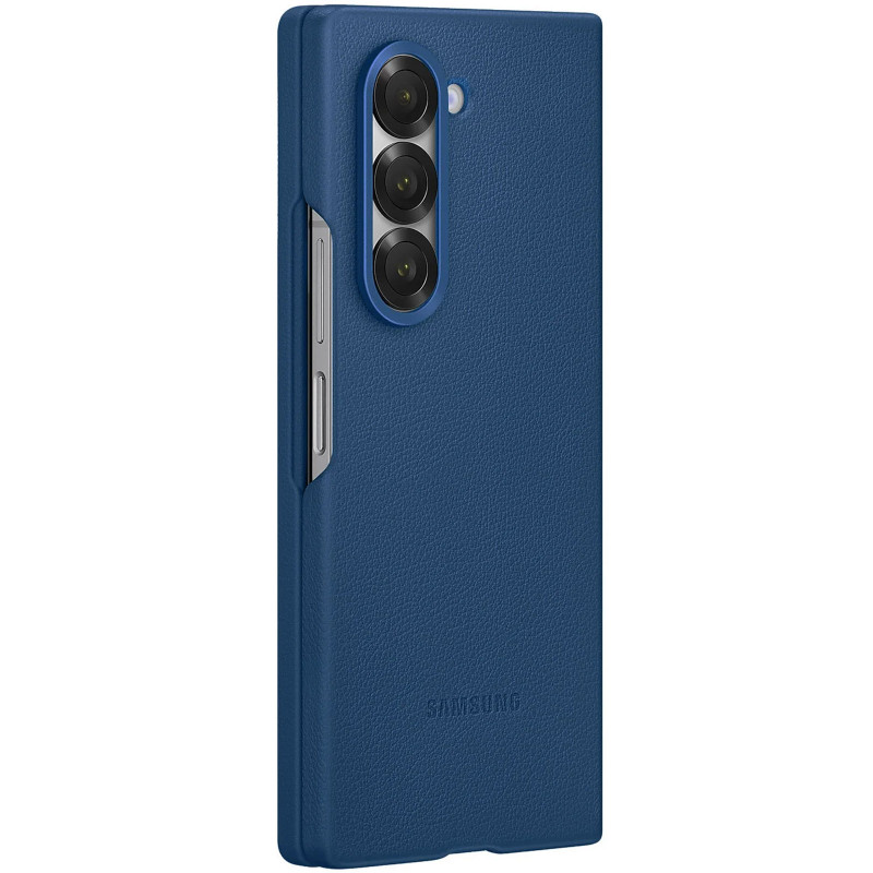 Фото Кожаный чехол Leather Case (AAA) для Samsung Galaxy Z Fold6 (Navy) в магазине vchehle.ua