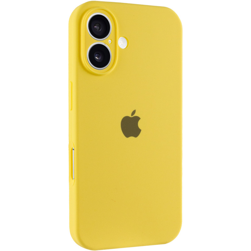 Чохол Silicone Case Full Camera Protective (AA) на Apple iPhone 16 Plus (6.7") (Жовтий / Yellow)