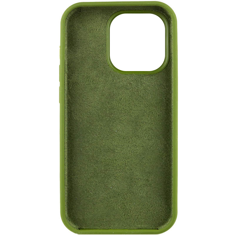 Фото Чохол Silicone Case Full Protective (AA) NO LOGO на Apple iPhone 16 Pro Max (6.9") (Зелений / Dark Olive) на vchehle.ua