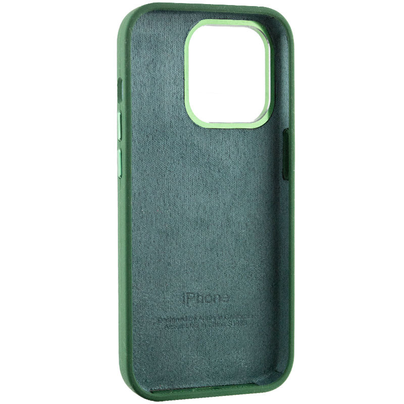 Заказать Чехол Silicone Case Metal Buttons (AA) для Apple iPhone 13 Pro Max (6.7") (Зеленый / Clover) на vchehle.ua