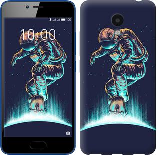 

Чехол Космонавт на скейтборде для Meizu M5c 591434