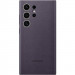 Кожаный чехол Leather Case (AAA) для Samsung Galaxy S24 Ultra (Purple)