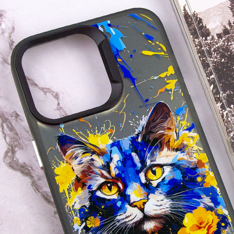 Фото TPU+PC чехол TakiTaki Magic glow для Samsung Galaxy S23+ (Cat / Black) в магазине vchehle.ua