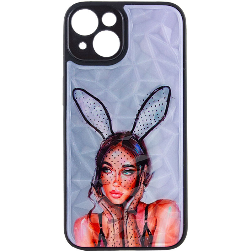 TPU+PC чехол Prisma Ladies для Apple iPhone 14 (6.1") (Rabbit)