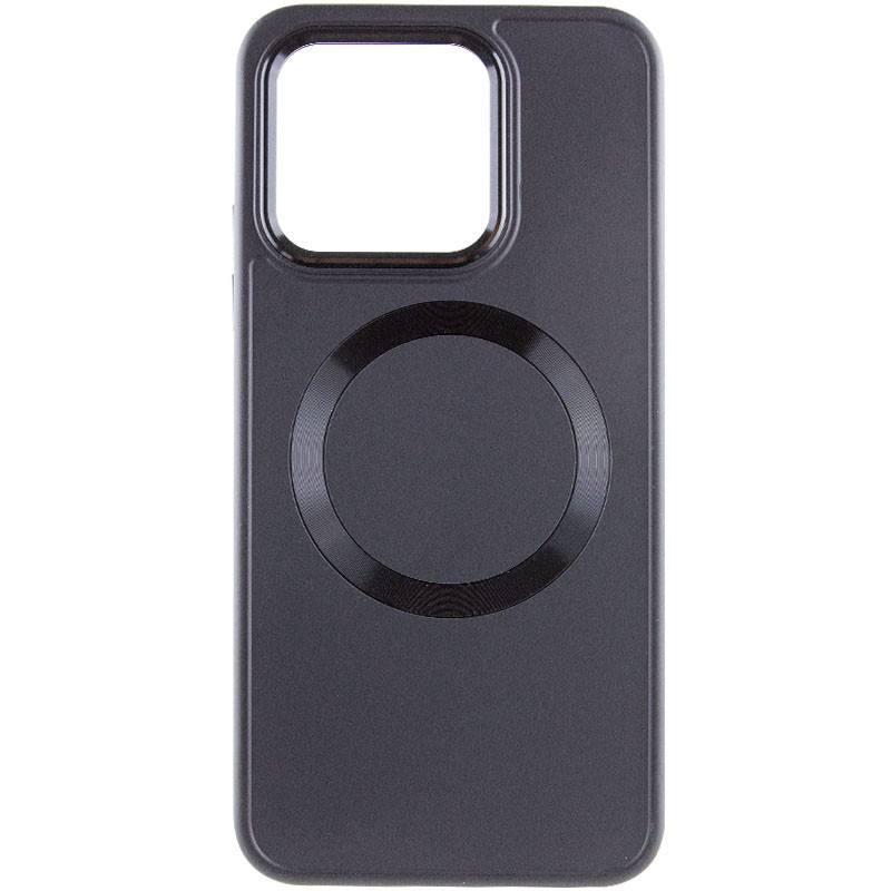Фото TPU чохол Bonbon Metal Style with Magnetic safe на Xiaomi Redmi Note 13 Pro+ (Чорний / Black) на vchehle.ua