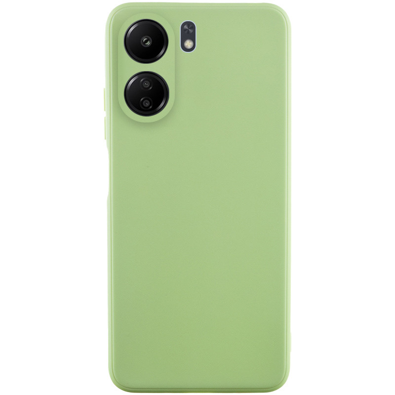 Силиконовый чехол Candy Full Camera для Xiaomi Redmi 13C / Poco C65 (Фисташковый)