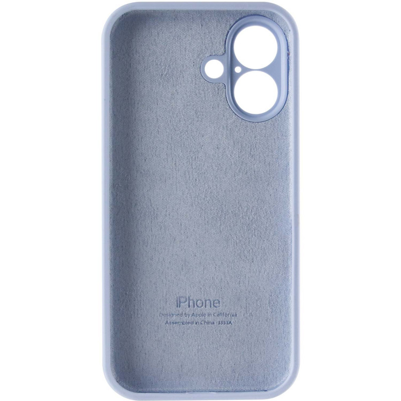 Заказать Чехол Silicone Case Full Camera Protective (AA) для Apple iPhone 16 (6.1") (Голубой / Lilac Blue) на vchehle.ua