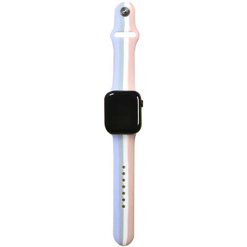 

Силиконовый ремешок Rainbow для Apple watch 38mm / 40mm (Бузковий / Рожевий) 1234960