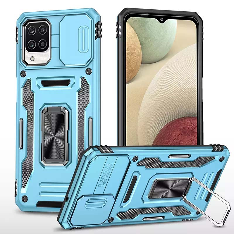 Удароміцний чохол Camshield Army Ring на Samsung Galaxy M53 5G (Блакитний / Light Blue)