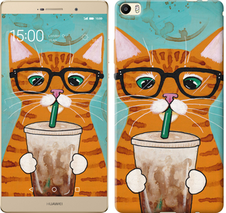 

Чехол Зеленоглазый кот в очках для Huawei P8 Max 625410